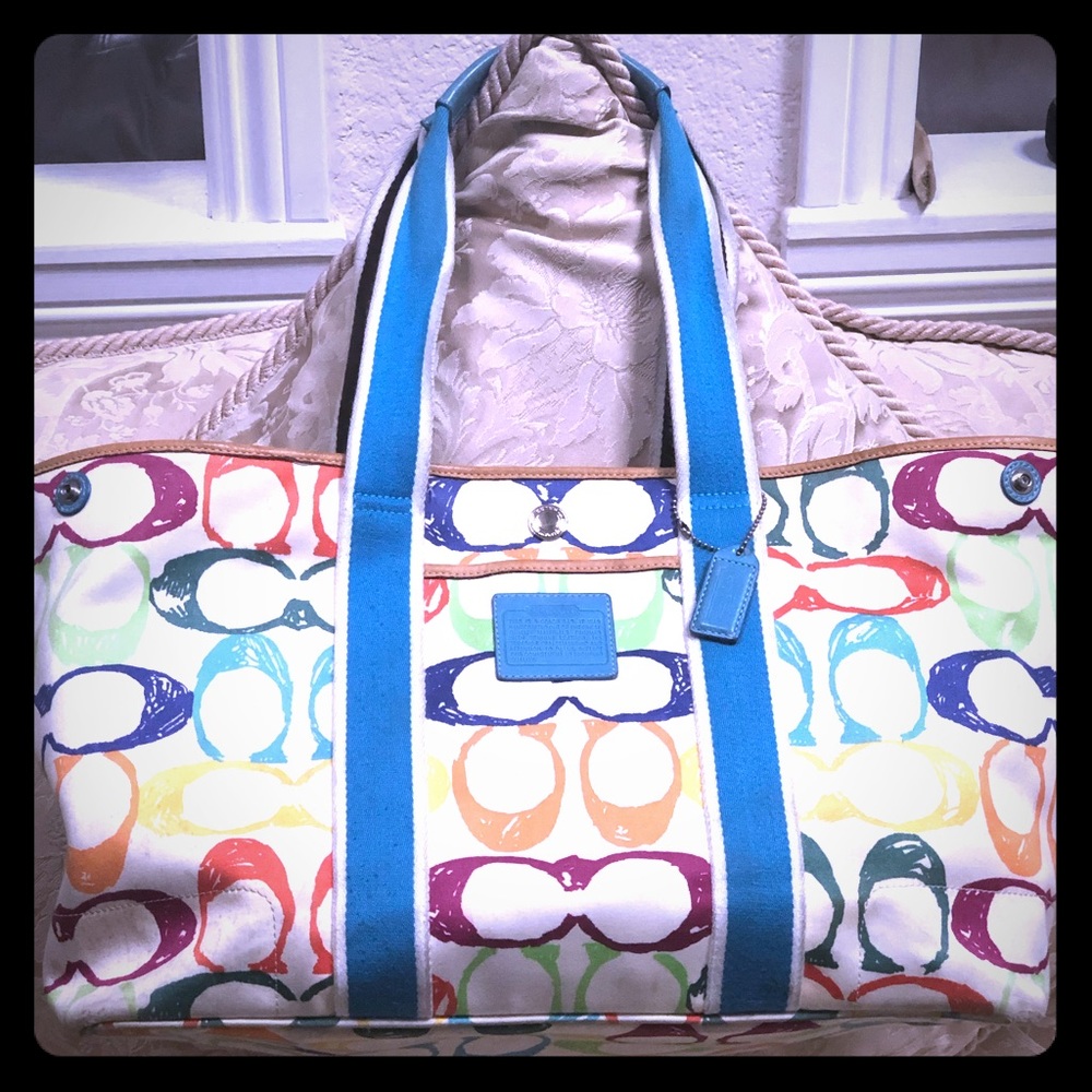 Coach Scribble multi-color tote bag - Authentic!